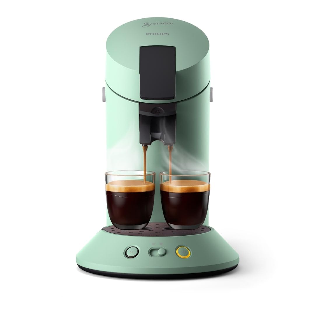 Machine à Café à Dosettes Vert Désert – Intensité Réglable & Boost d'Arômes (CSA210/80)