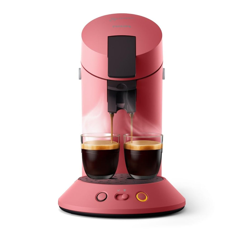 Machine à Café à Dosettes Rouge Tendre – Intensité Réglable & Boost d'Arômes (CSA210/35)