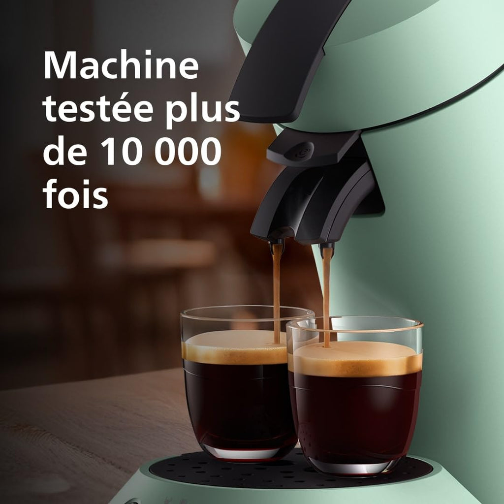 Machine à Café à Dosettes Vert Désert – Intensité Réglable & Boost d'Arômes (CSA210/80)