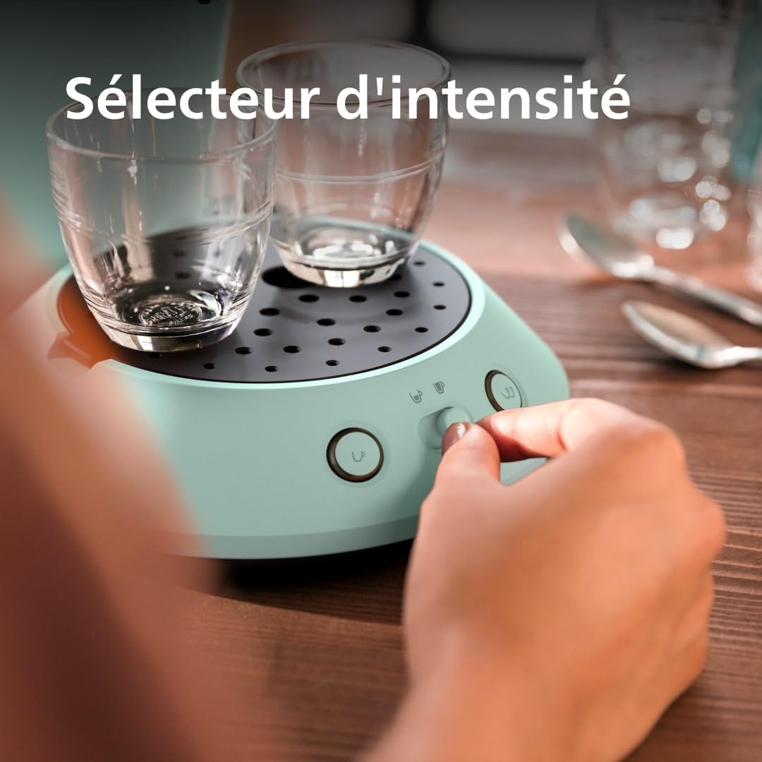 Machine à Café à Dosettes Vert Désert – Intensité Réglable & Boost d'Arômes (CSA210/80)