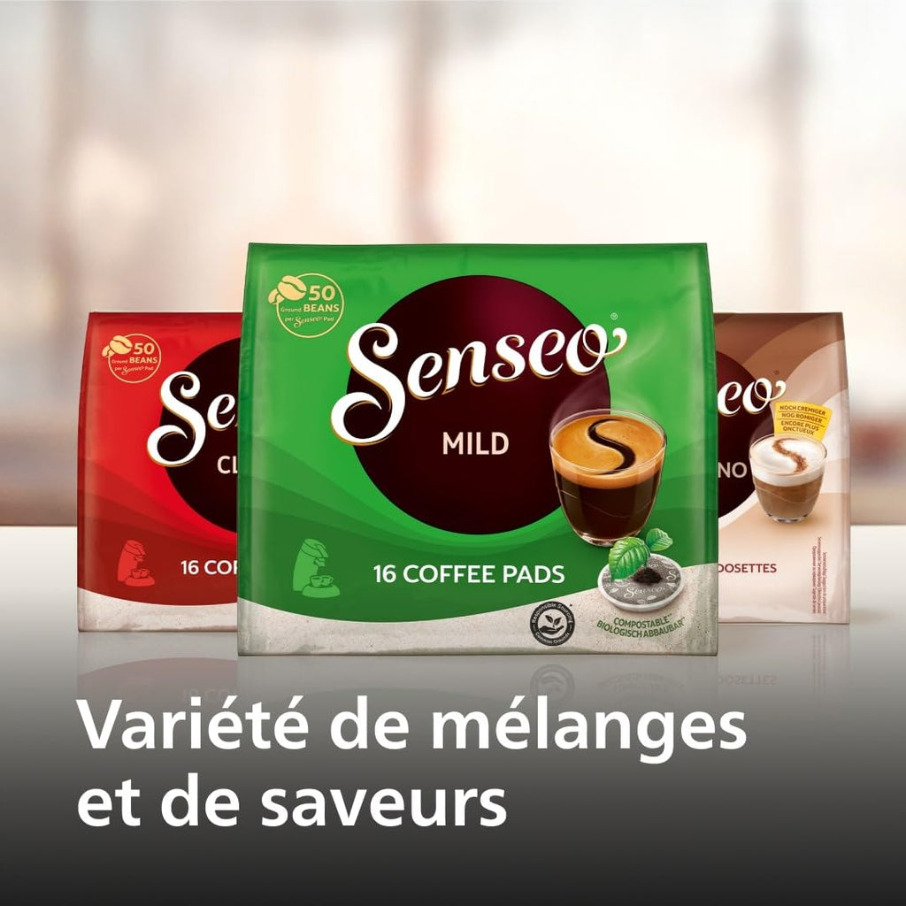 Machine à Café à Dosettes Vert Désert – Intensité Réglable & Boost d'Arômes (CSA210/80)