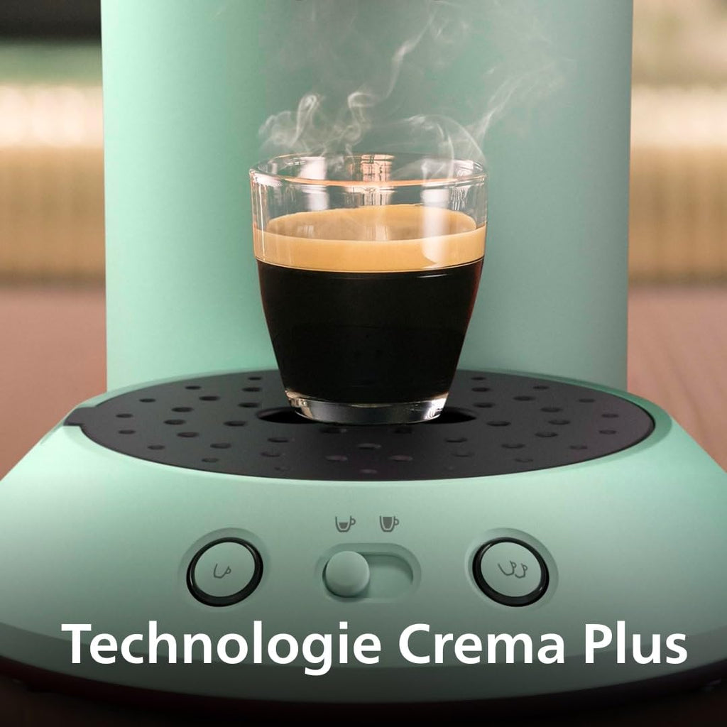 Machine à Café à Dosettes Vert Désert – Intensité Réglable & Boost d'Arômes (CSA210/80)