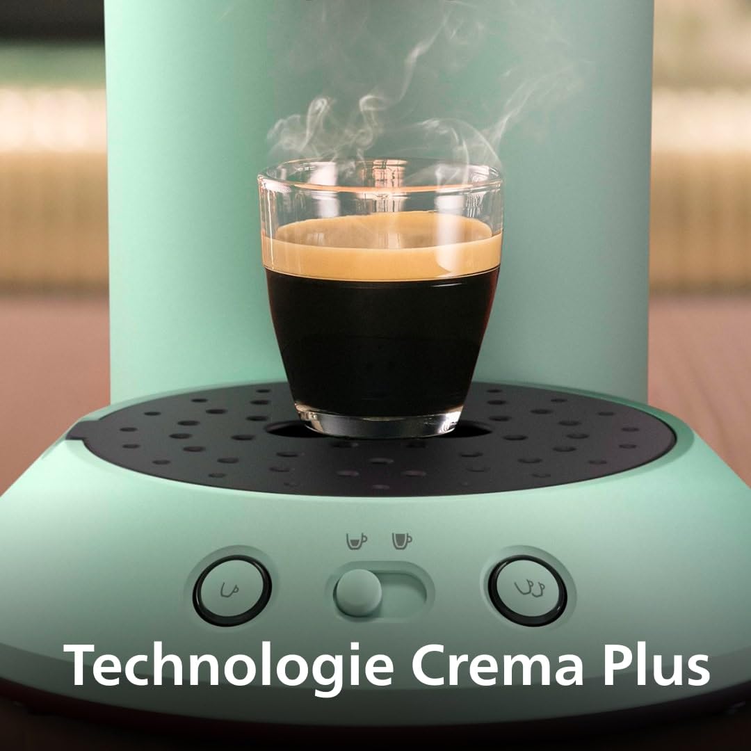 Machine à Café à Dosettes Vert Désert – Intensité Réglable & Boost d'Arômes (CSA210/80)