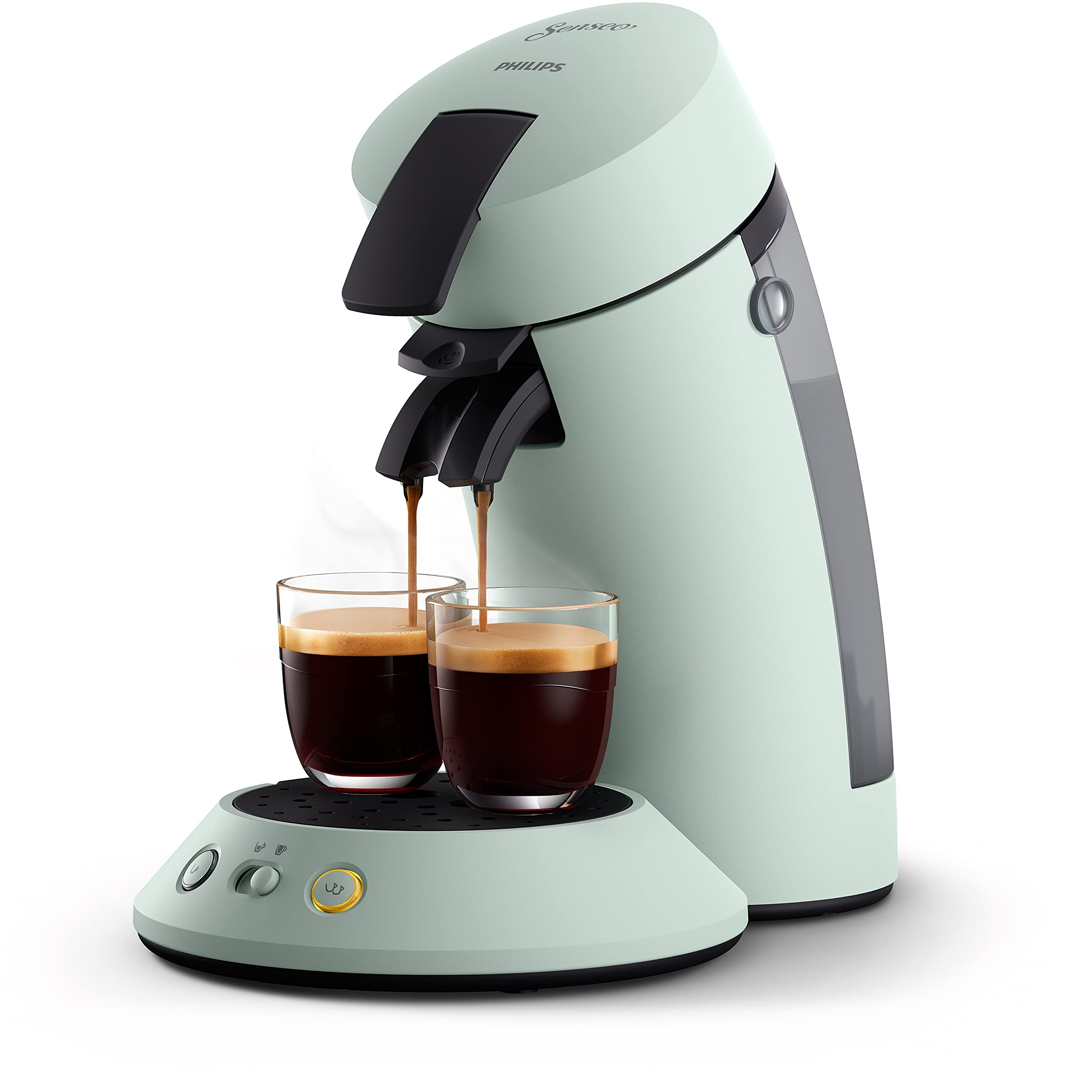 Machine à Café à Dosettes Menthe Pâle – Design Moderne & Crème Fine (CSA210/21)
