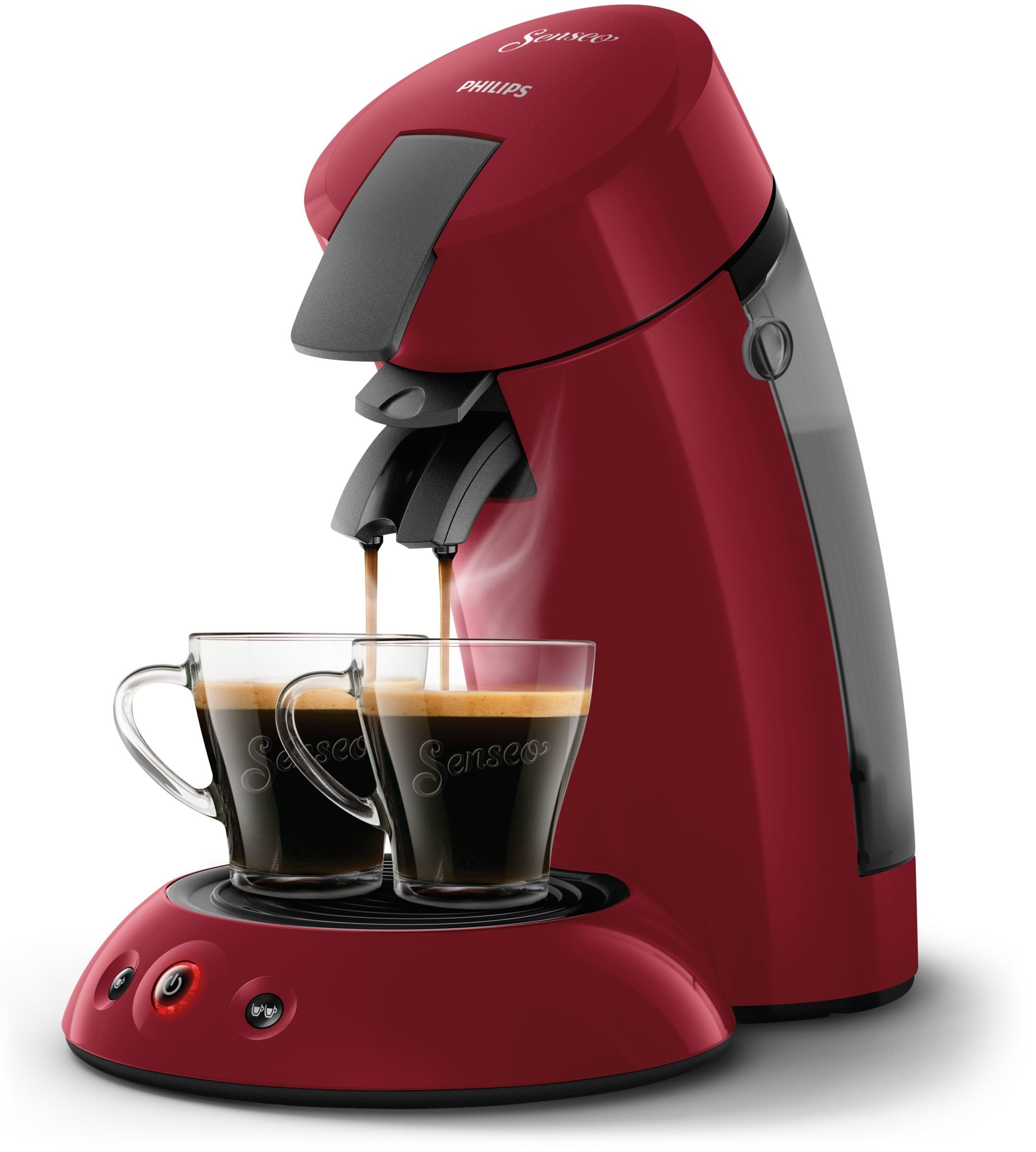 Cafetière à Capsules Rouge – Autonome, 0,7 L, 1450 W (HD6553/81)