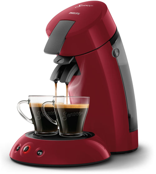 Cafetière à Capsules Rouge – Autonome, 0,7 L, 1450 W (HD6553/81)
